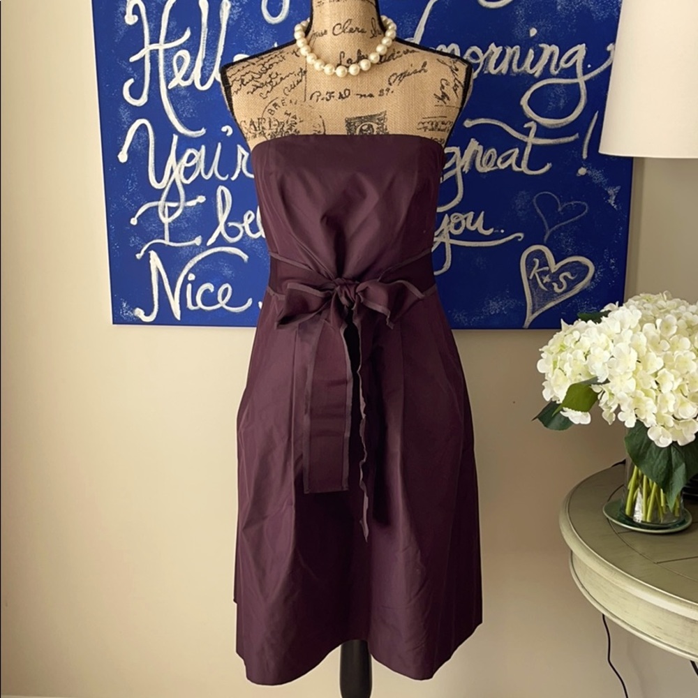 Worn ONCE — PROM / Wedding! 💄 Strapless silk Ann Taylor dress